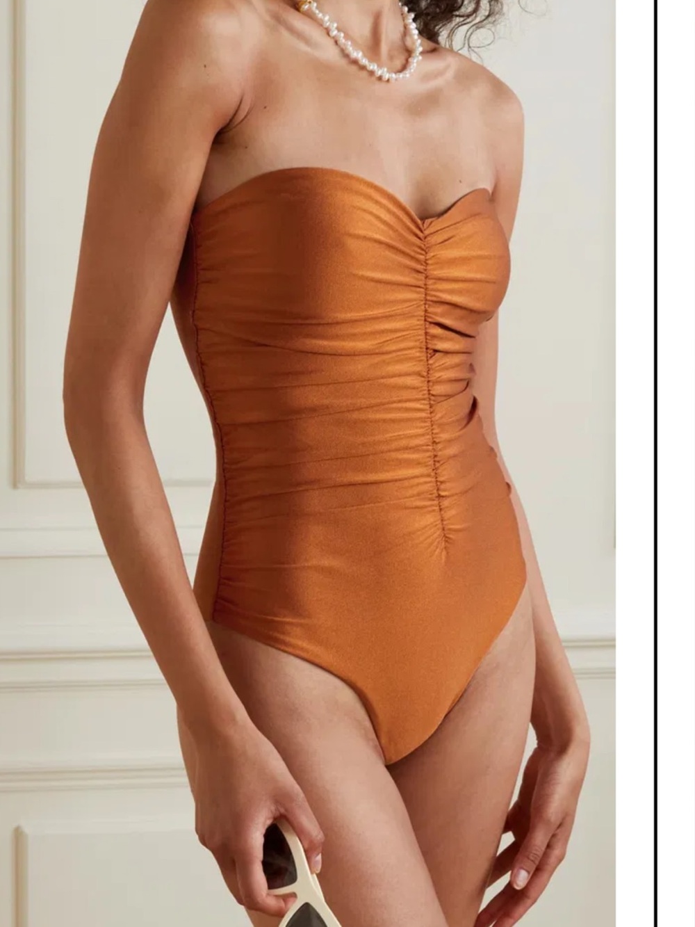 Jade Yara metallic one piece swim suit